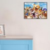 Cute Animals  - Full Round Diamond - 40x30cm