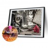Old Camera - Full Round Diamond - 40x30cm