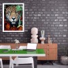 Tiger Head - Full Round Diamond - 30*40cm