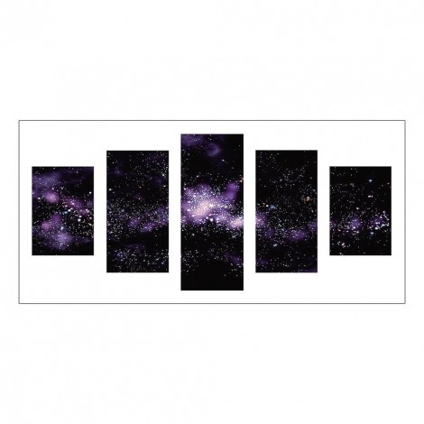 5pcs/set Dreamy Starry - Full Round Diamond Painting - 95x45cm