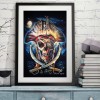 Skeleton Pirate-Round Diamond-30x40CM