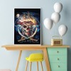 Skeleton Pirate-Round Diamond-30x40CM
