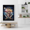 Skeleton Pirate-Round Diamond-30x40CM