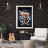 Skeleton Pirate-Round Diamond-30x40CM