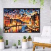 Sunset Street View - Full Round Diamond - 40*30cm