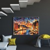 Sunset Street View - Full Round Diamond - 40*30cm