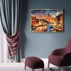 Sunset Street View - Full Round Diamond - 40*30cm