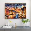 Sunset Street View - Full Round Diamond - 40*30cm
