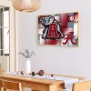 Soccer Team Badge - Full Round Diamond - 40x30cm