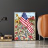 Flower Field Nal Flag Diamond Painting 5D DIY Picture Kit