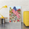 Flower Field Nal Flag Diamond Painting 5D DIY Picture Kit
