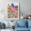 Flower Field Nal Flag Diamond Painting 5D DIY Picture Kit