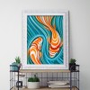 5D DIY Full Drill Diamond Painting Abstract Fish