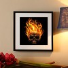 Flaming Skull  - Full Diamond Painting - 30x30cm
