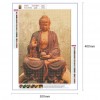 Buddha Statue  - Full Round Diamond - 30x40cm