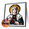 Sacred Heart Of The Virgin - Full Round Diamond - 45*45cm