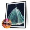 Wedding Dress Woman - Full Round Diamond - 40x50cm