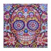 Flower Skull - Special Shaped Diamond - 25x25cm