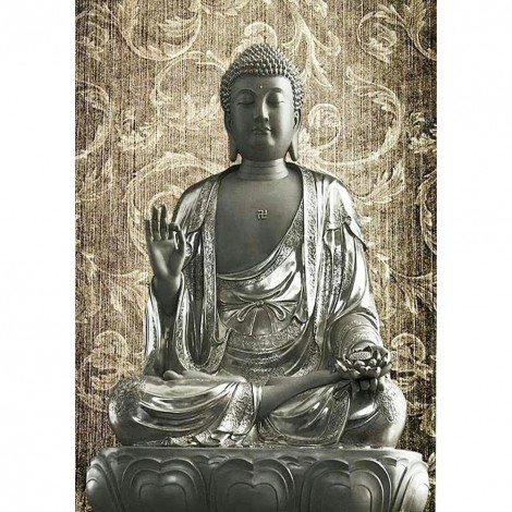 Buddha Statue  - Full Round Diamond - 30x40cm