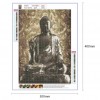 Buddha Statue  - Full Round Diamond - 30x40cm