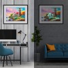 Seaside Building 5D DIY Luminous Full Drill Round Diamond Gift Painting Kit