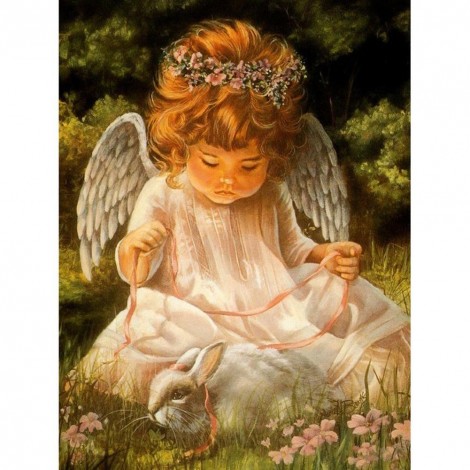 Angel - Full Round Diamond - 30x40cm
