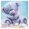 Bear - Partial Round Diamond - 30x30cm