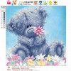 Bear - Partial Round Diamond - 30x30cm