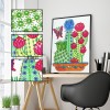 Cactus - Special Shaped Diamond - 30x40cm