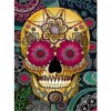Flower Skull - Full Round Diamond - 30x40cm