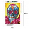 Novelty Skull - Partial Round Diamond - 30x38cm