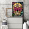 Flower Skull - Full Round Diamond - 30x40cm
