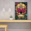 Flower Skull - Full Round Diamond - 30x40cm