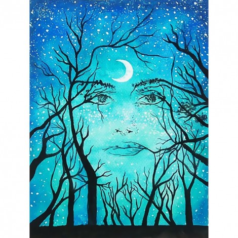 Tree  - Full Round Diamond - 30x40cm