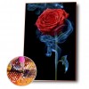 Roses in the Mist Handicraft - Full Round Diamond - 40x60cm