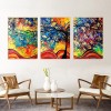 3 Panels Colorful Tree - Full Round Diamond - 95x45cm
