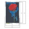 Roses in the Mist Handicraft - Full Round Diamond - 40x60cm