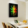 Color Maple Leaf - Full Round Diamond - 30x40cm