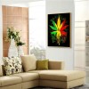Color Maple Leaf - Full Round Diamond - 30x40cm