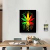 Color Maple Leaf - Full Round Diamond - 30x40cm
