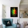 Color Maple Leaf - Full Round Diamond - 30x40cm