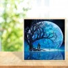 Abstract Book Cabin - Full Round Diamond - 30x40cm