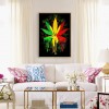 Color Maple Leaf - Full Round Diamond - 30x40cm