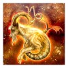 Capricornus - Full Round Diamond - 30x30cm