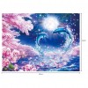 Dolphin - Partial Round Diamond - 30x40cm