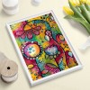 Abstract Flower - Full Round Diamond - 35*45cm