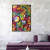 Abstract Flower - Full Round Diamond - 35*45cm