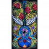 Flower Guitar -Full Round Drill Diamond Painting-45*85cm