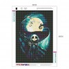 Night Skull - Full Round Diamond - 30x40cm