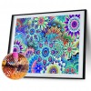 Colorful Flower - Full Round Diamond - 40x30cm